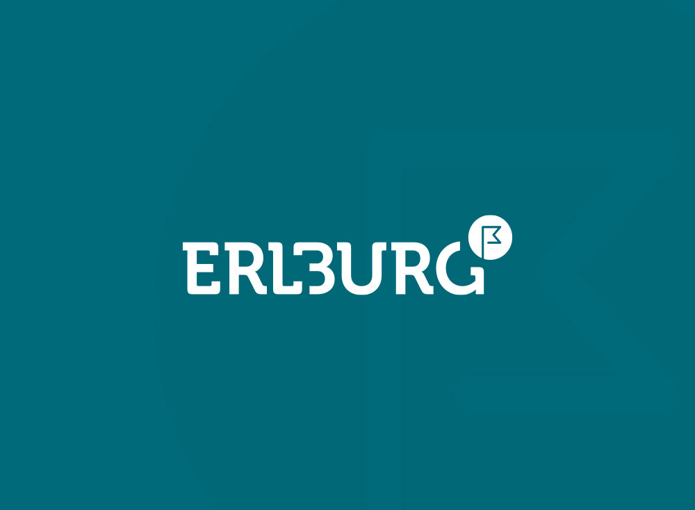 Detailansicht des von Rheinseite entwickelten ERLBURG-Logos