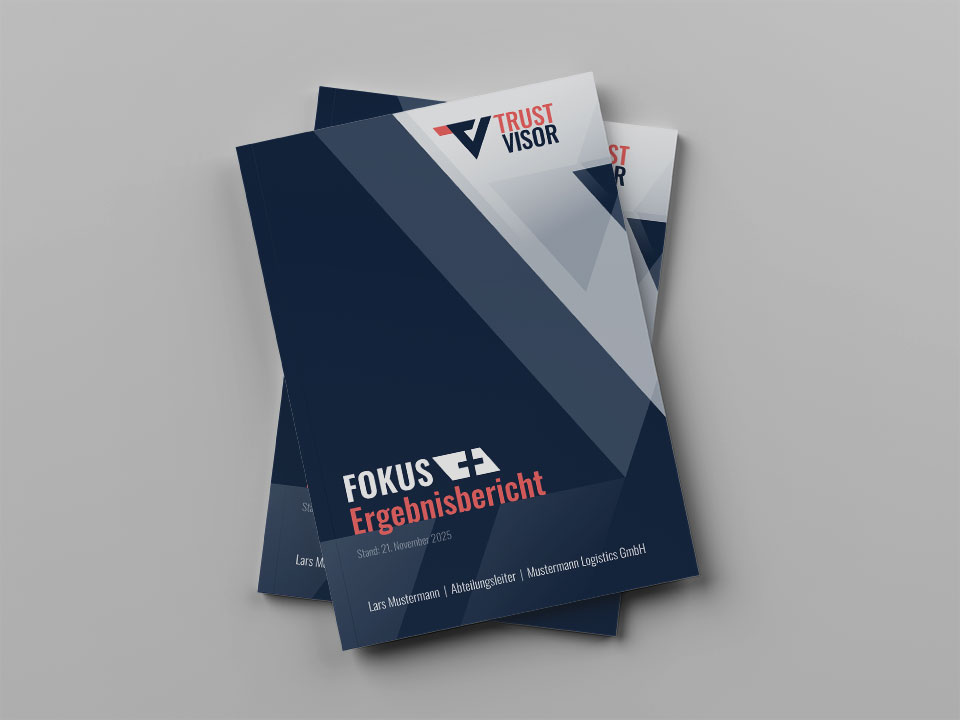 Für TrustVisor gestaltete Kunden-Handouts