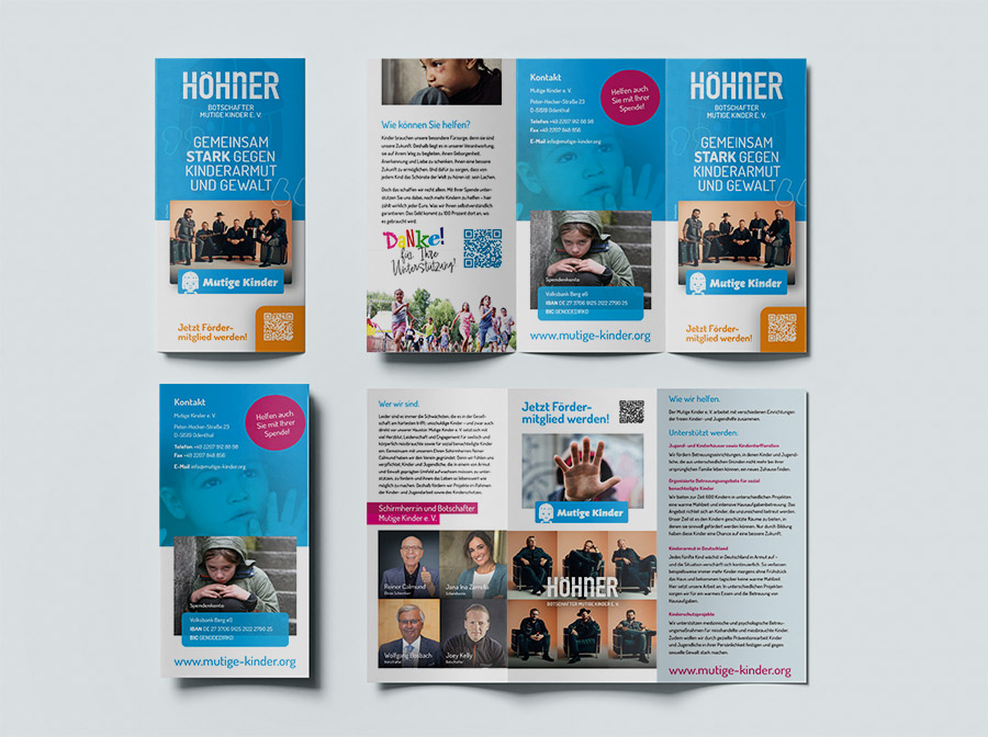 Informationsfolder von Mutige Kinder e. V.